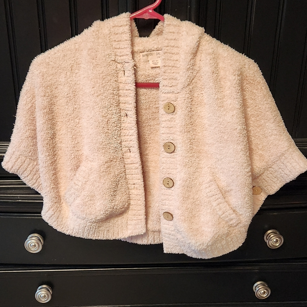 Barefoot Dreams Cream Cape Plush Sherpa